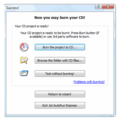Now you may burn your CD. Click to enlarge...