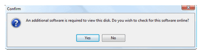 Ask user confirmation to check online for additional software. Click to enlarge...